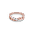 Twisted Beauty Gold & Diamond Ring,,hi-res view 3