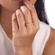 Bold Lines Gold & Diamond Finger Ring,,hi-res view 2