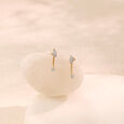Architectural Arc Diamond Drop Earrings,,hi-res view 1