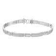 925 Silver Subtle Bold Bracelet for Men,,hi-res view 1