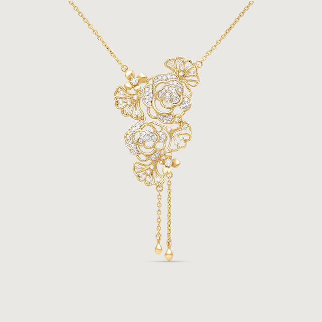 Cascading Bloom Diamond Necklace,,hi-res image number null