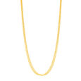 18KT Yellow Gold Textured Flat Gold Chain,,hi-res view 1