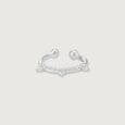 Dainty Halo Silver Septum Ring,,hi-res view 3