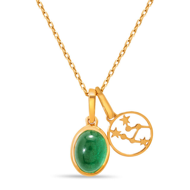 Buy 14kt Gold Taurus Birthstone Pendant Online Mia by Tanishq