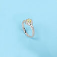 Golden Glow Silver Finger Ring,,hi-res view 1