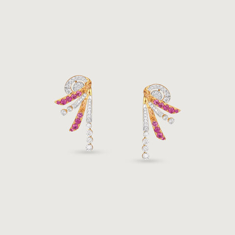 Radiant Aurora Diamond Drop Earrings