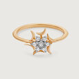 Supernova Shine 14KT Diamond Finger Ring,,hi-res view 3