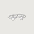 Elegant Halo Silver Toe Ring,,hi-res view 3