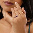 Mystic Mirage 14KT Amethyst Bangle,,hi-res view 1