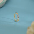 Stellar Link 18KT Gold & Diamond Finger Ring,,hi-res view 1