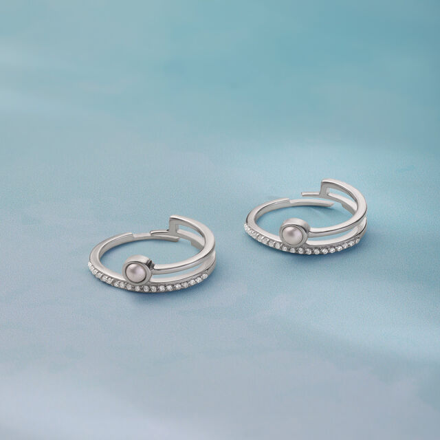 Radiant Arc Silver Toe Ring,,hi-res image number null
