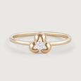 Iconic Shimmer Gold & Diamond Ring,,hi-res view 2