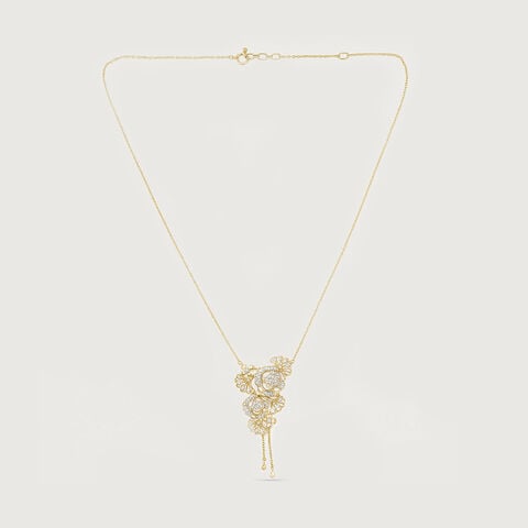 Cascading Bloom Diamond Necklace