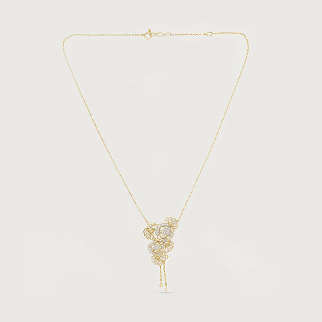 Cascading Bloom Diamond Necklace,,hi-res image number null