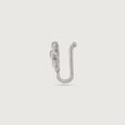Sassy Sleek Silver Nose Pin,,hi-res view 5
