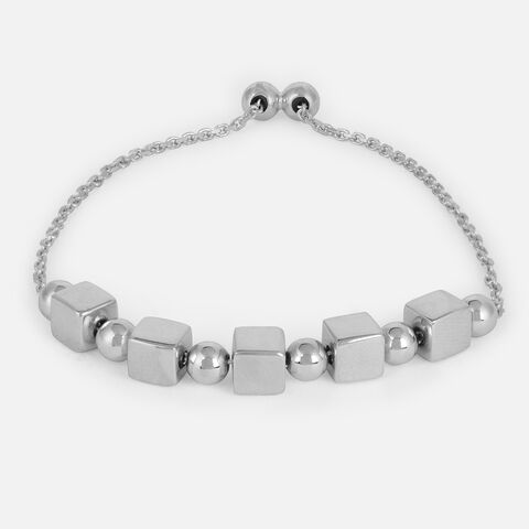 Chic Cubes Silver Bracelet