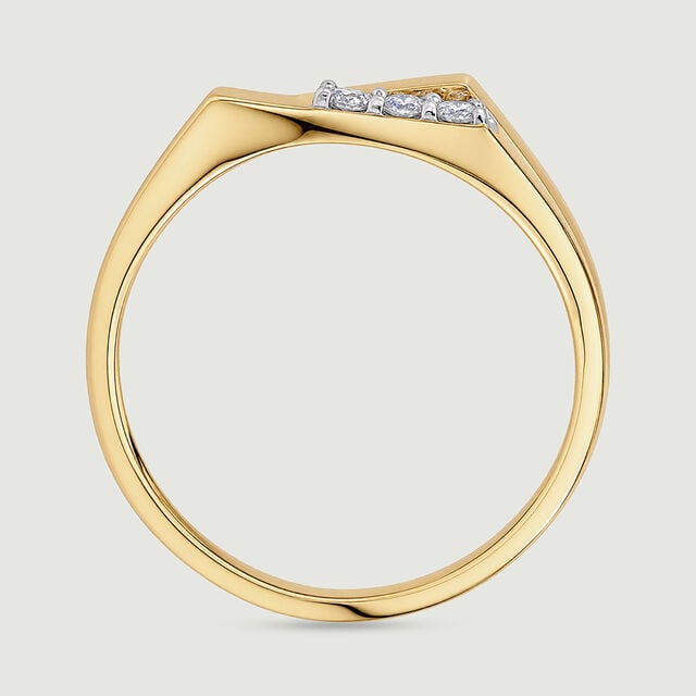 Sculpted Asymmetric Diamond Ring,,hi-res image number null