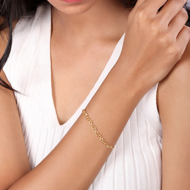 Cosmic Fusion Circlets 14KT Yellow Gold Bracelet,,hi-res image number null