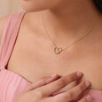 Winged Melody 14KT Gold  & Diamond Pendant with Chain,,hi-res view 2