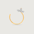 14KT Yellow Gold Diamond Nose Pin,,hi-res view 2