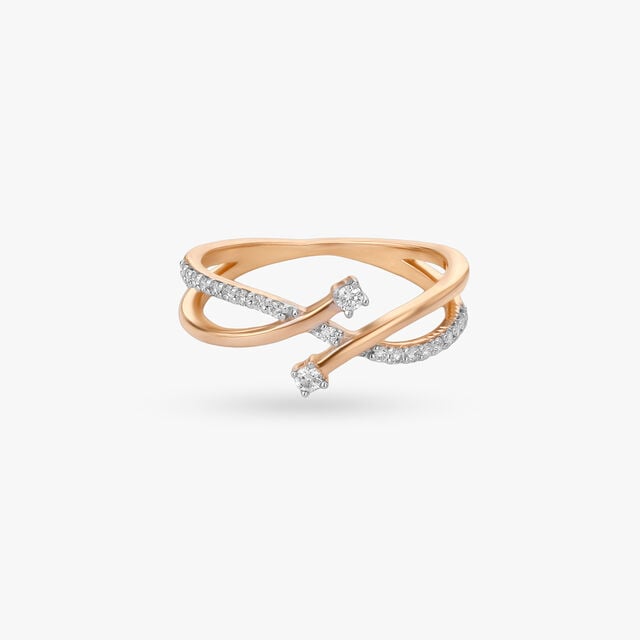 Infinity Twist Diamond Ring,,hi-res image number null