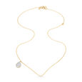14kt Yellow Gold Drop Of Light Diamond Pendant With Chain,,hi-res view 2