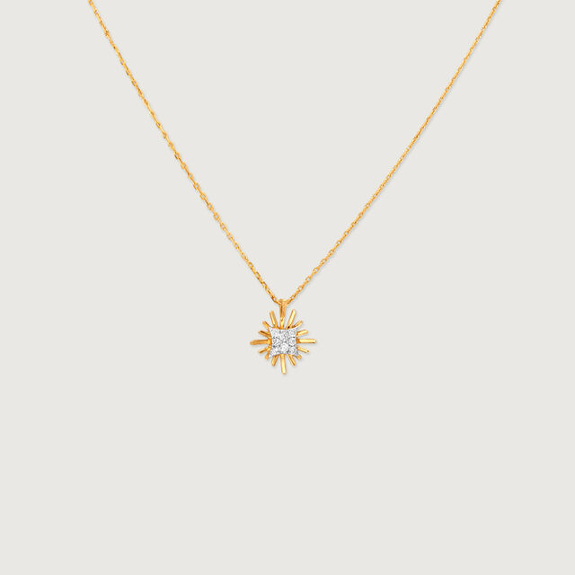 Petite Sunbeam Diamond Necklace,,hi-res image number null