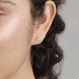 Paisley Duo Gold Stud Earrings,,hi-res view 2
