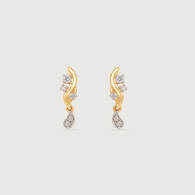 Graceful Drift Diamond Drop Earrings,,hi-res image number null