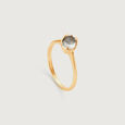 Firefly Fantasia 14 kt Gold & Green Amethyst Ring,,hi-res view 5