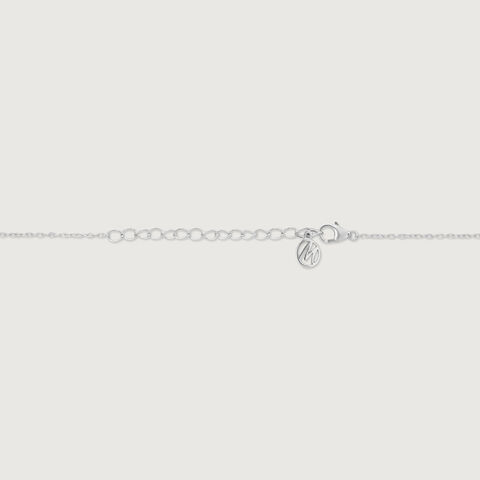 Double Loop Silver Necklace
