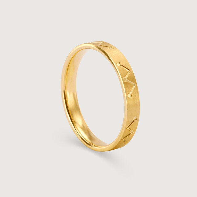 Me & We - Everlasting Love Band 18KT Gold Couple Ring -Single Piece,,hi-res image number null