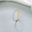 Radiant Wave 14KT Gold & Diamond Ring,,hi-res view 1
