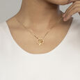 Ram Dhanush Gold Pendant,,hi-res view 2