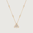 Astral Cluster 14KT Diamond Necklace,,hi-res view 4