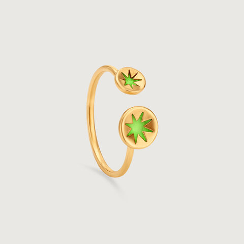 Radiant Duo Gold Ring
