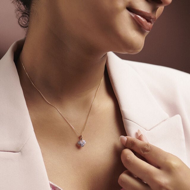 Charming Diya Diamond Pendant,,hi-res image number null