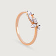 Leaf Whisper Gold and Diamond Finger Ring,,hi-res view 9