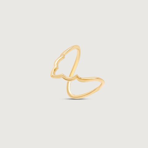 Sleek Aura Gold Ring