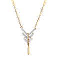 14kt Yellow Gold Trio Diamond Necklace,,hi-res view 2