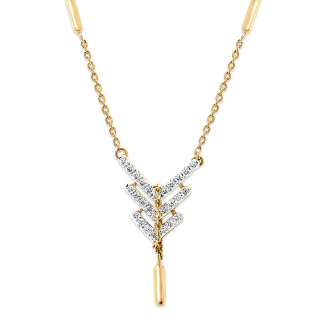 14kt Yellow Gold Trio Diamond Necklace,,hi-res image number null