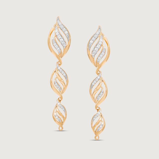 Twirling Grace Diamond Drop Earrings,,hi-res image number null