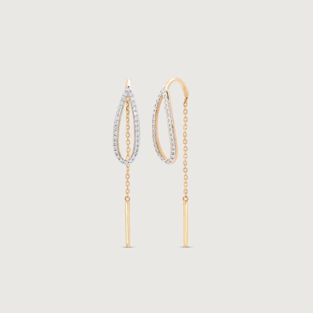 Luminous Orbit Diamond Sui Dhaga Earrings,,hi-res image number null