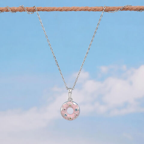 Sprinkled Joy Silver Pendant