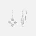 Sparkly Sleek Silver Hoop Earrings,,hi-res view 4