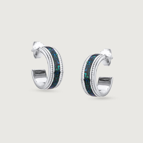 Ethereal Shine Silver Hoop Earrings