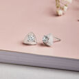 Minimalist Magic Silver Stud Earrings,,hi-res view 1