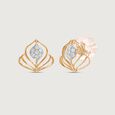 Dazzle Crest Diamond Stud Earrings,,hi-res view 4