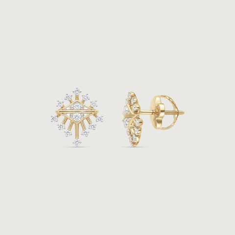 Geometric Aura Diamond Earrings