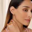 Swirling Pearls 14KT Drop Earrings,,hi-res view 1